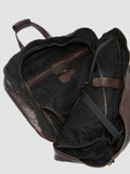 HELMET 056 - Brown Leather Travel Bag - thumb image 8,side view