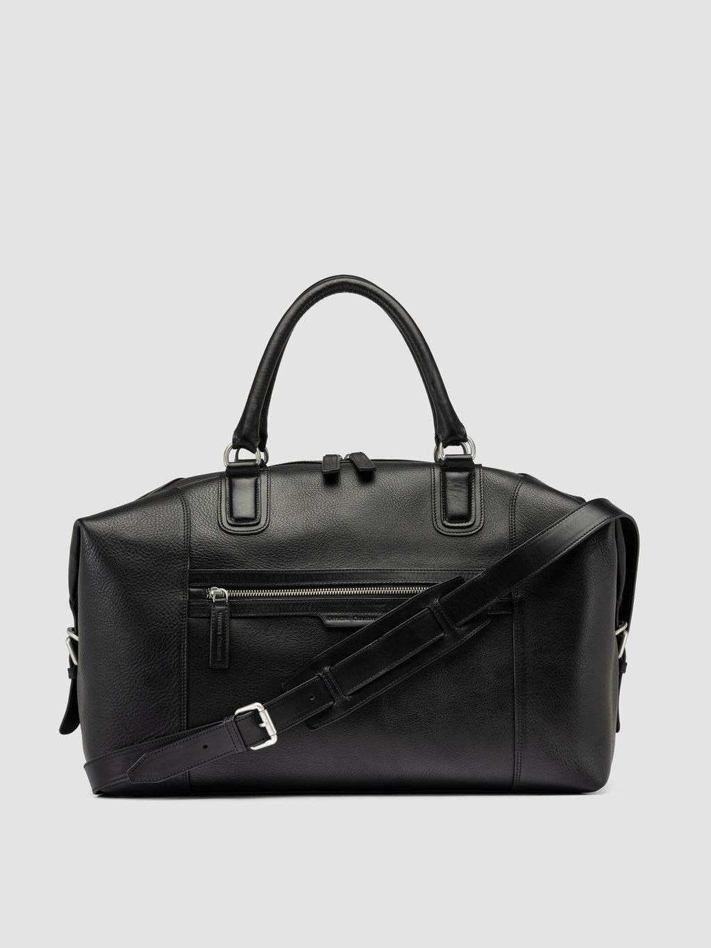 JULES 006 - Black Leather Travel Bag