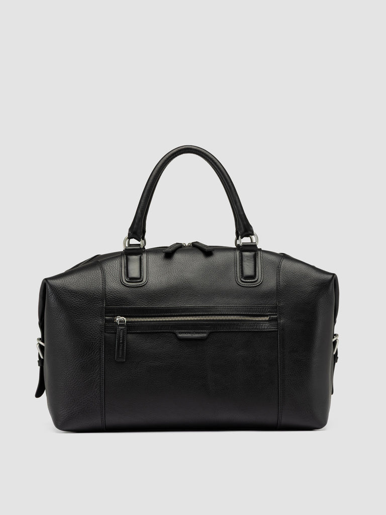 JULES 006 - Black Leather Travel Bag