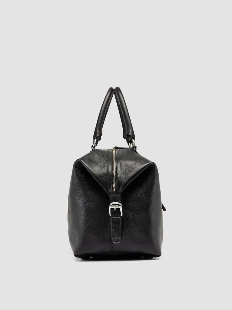 JULES 006 - Black Leather Travel Bag