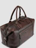 JULES 006 - Braune Reisetasche aus Leder - thumb image 2,side view