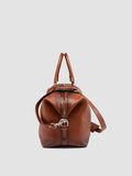 JULES 006 - Brown Leather Travel Bag - thumb image 5,side view