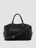 JULES 006 - Black Suede Travel Bag - thumb image 1,side view