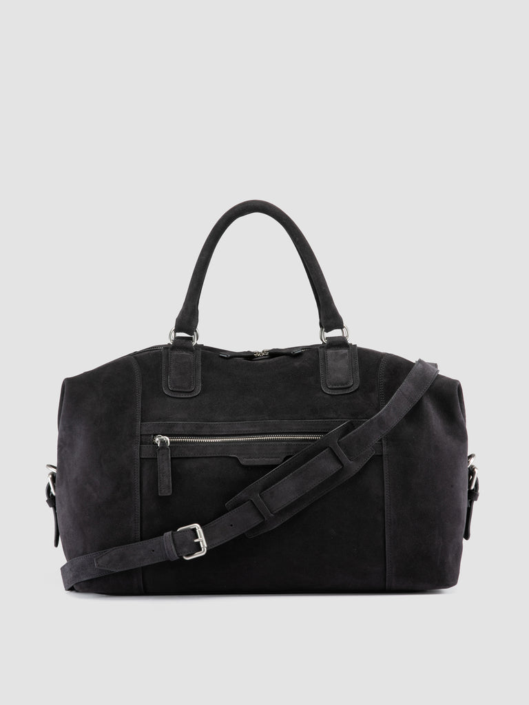 JULES 006 - Black Suede Travel Bag