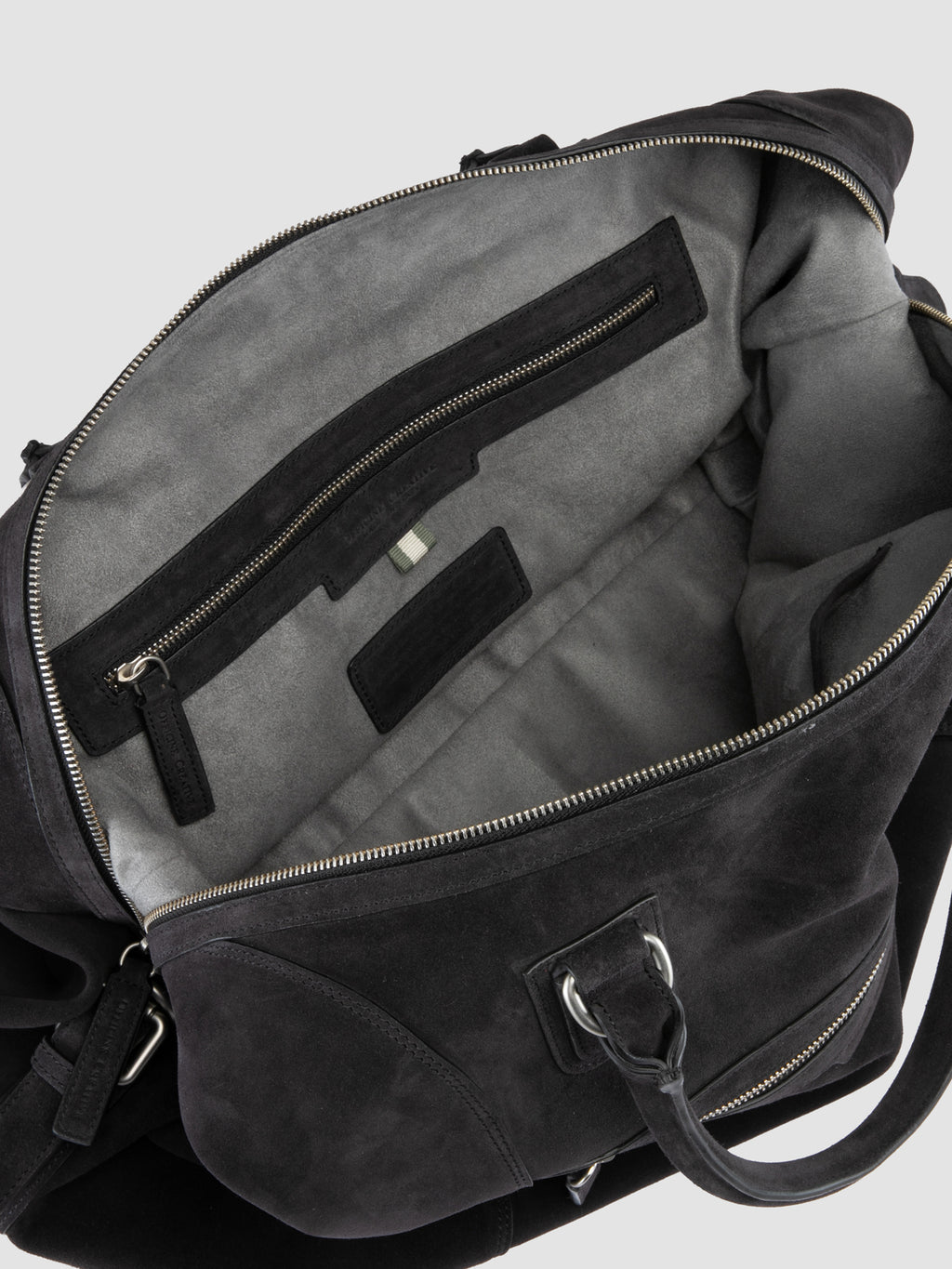JULES 006 - Brown Suede Travel Bag - image 7,side view