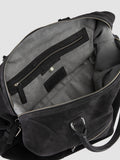 JULES 006 - Brown Suede Travel Bag - thumb image 7,side view