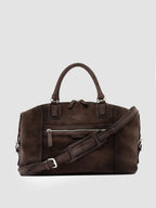JULES 006 - Brown Suede Travel Bag