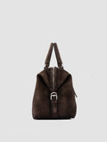 JULES 006 - Brown Suede Travel Bag - thumb image 4,side view