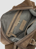 JULES 006 - Taupe Suede Travel Bag - image OCBJULE06LIGC3LEADTU0 - 7