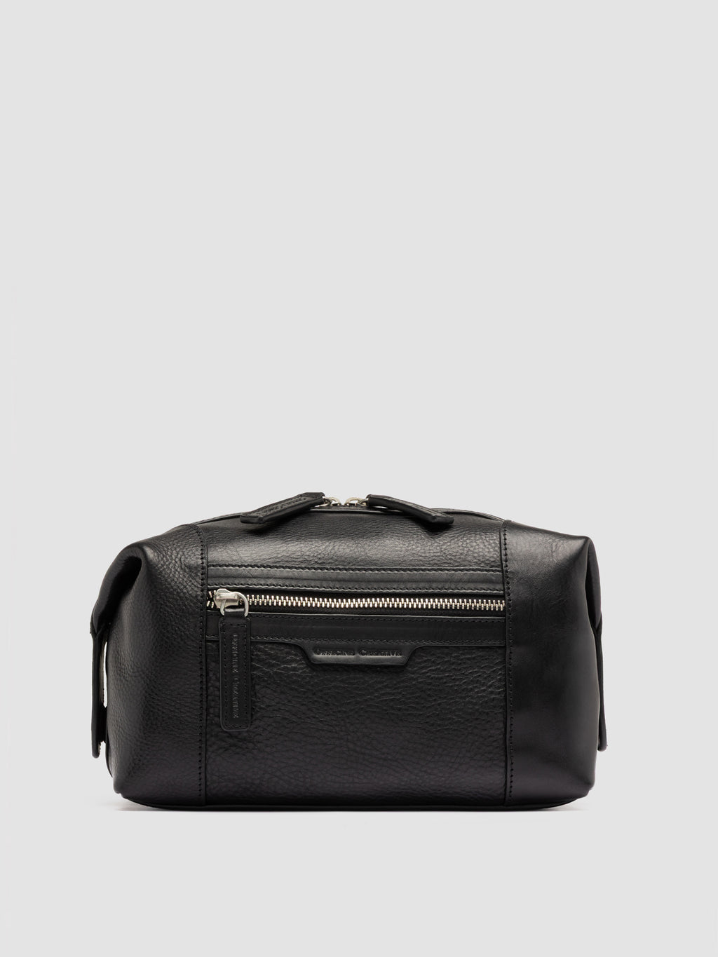 JULES 008 - Black Leather Pouch - image 1,side view