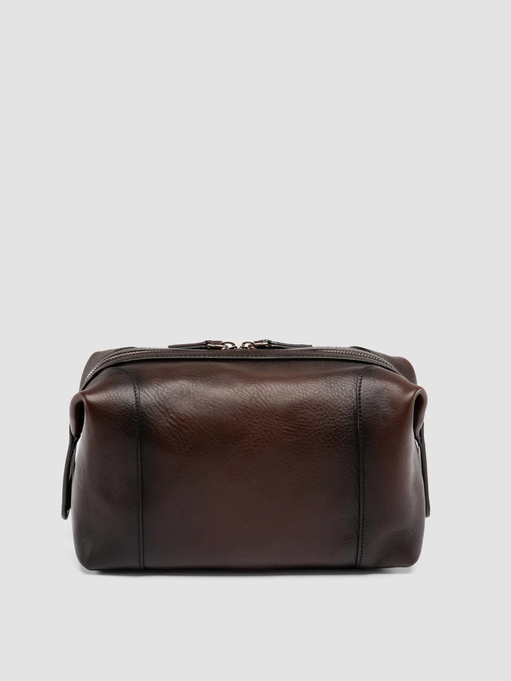 JULES 008 - Brown Leather Pouch - image 4,side view