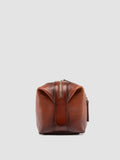 JULES 008 - Brown Leather Pouch - thumb image 3,side view