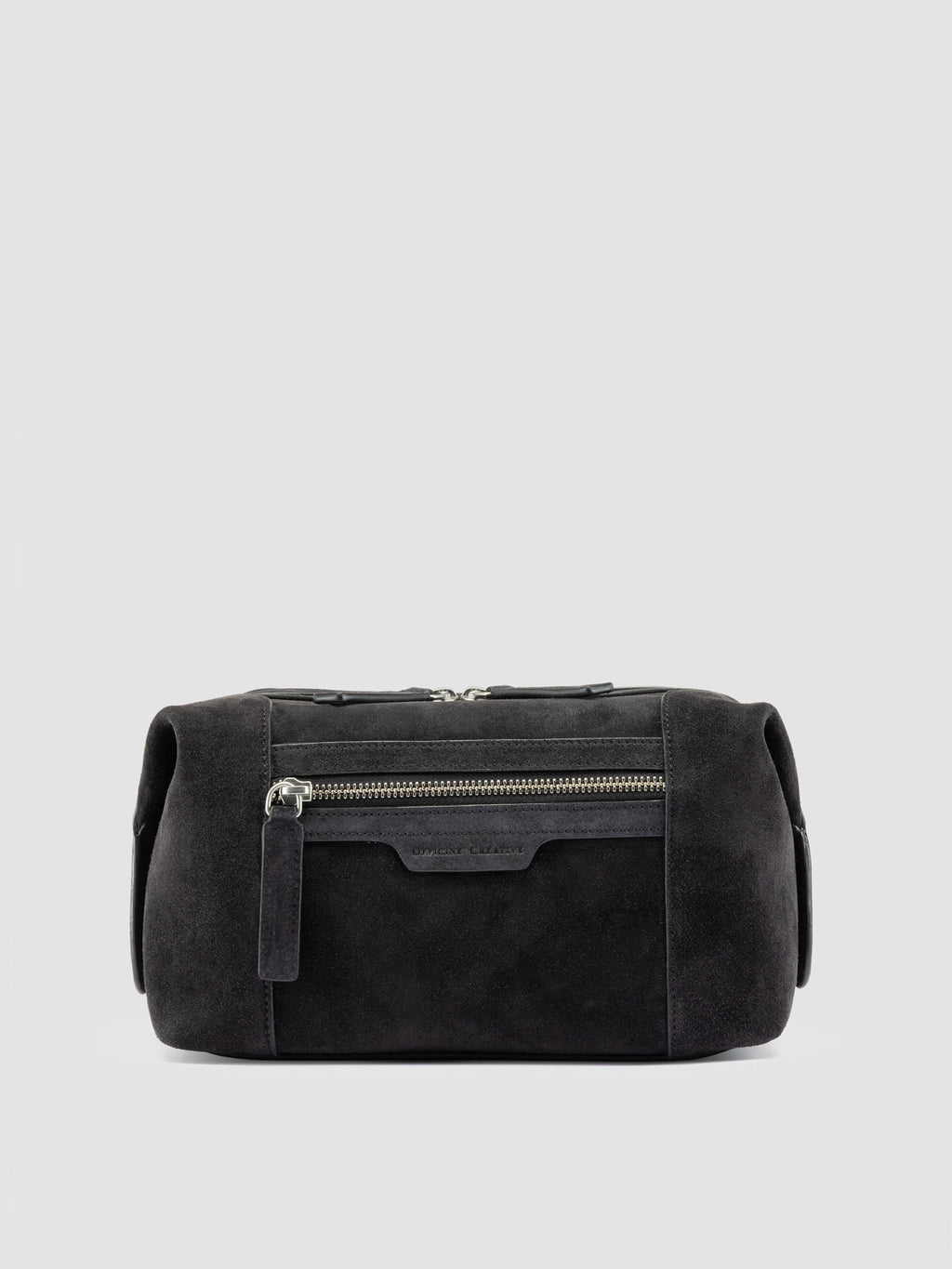 JULES 008 - Black Suede Pouch - image 1,side view