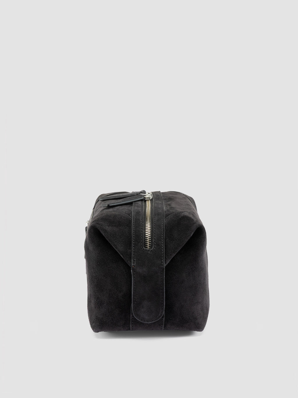 JULES 008 - Black Suede Pouch - image 5,side view