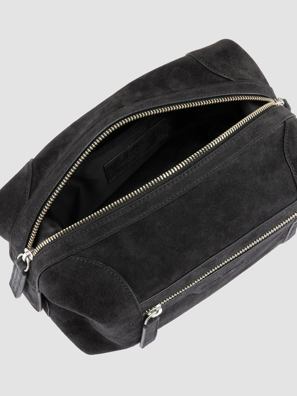 JULES 008 - Black Suede Pouch - image 6,side view
