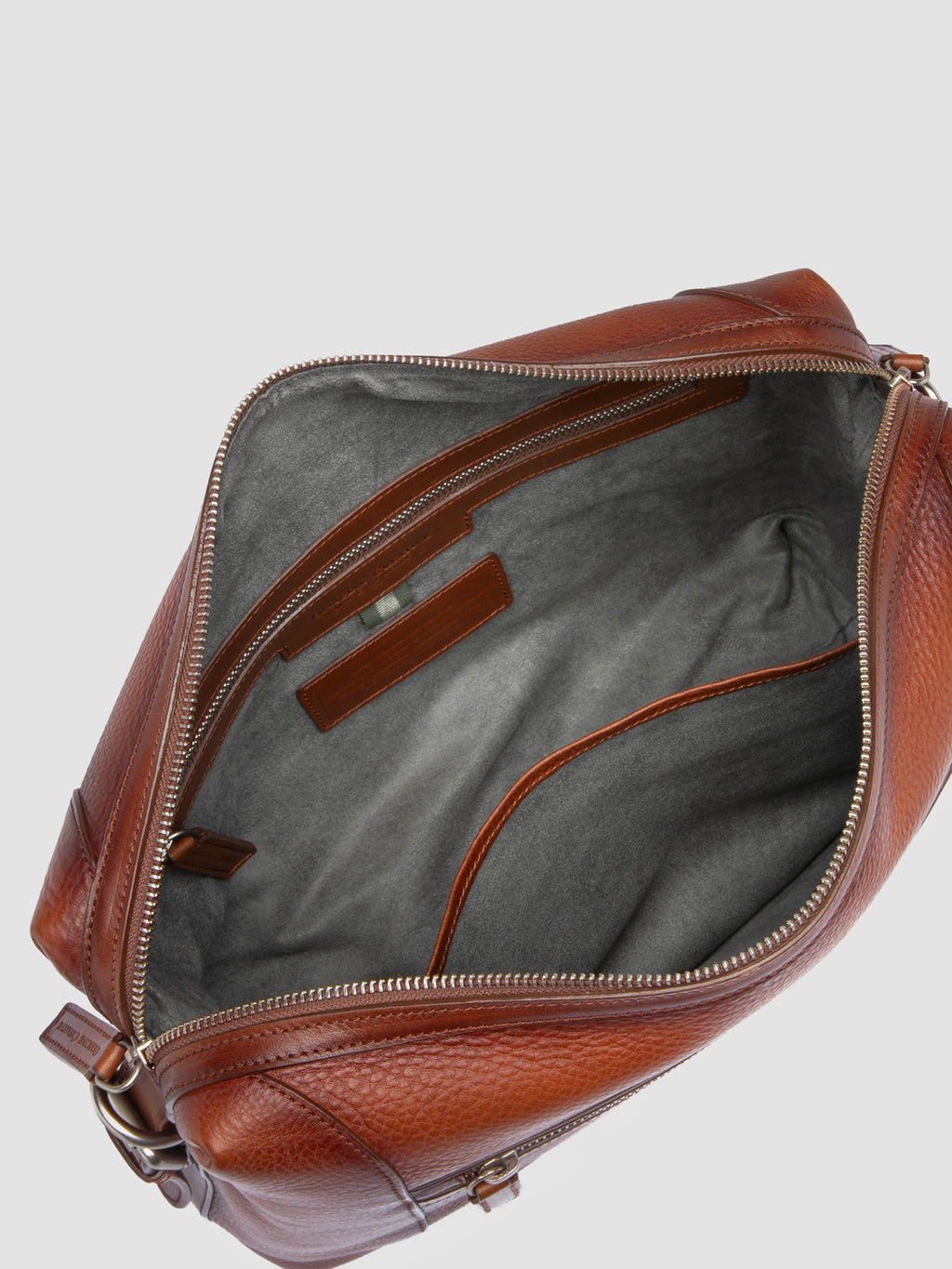 JULES 009 - Brown  Leather Briefcase