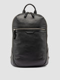 JULES 012 - Black Leather Backpack - thumb image 1,side view