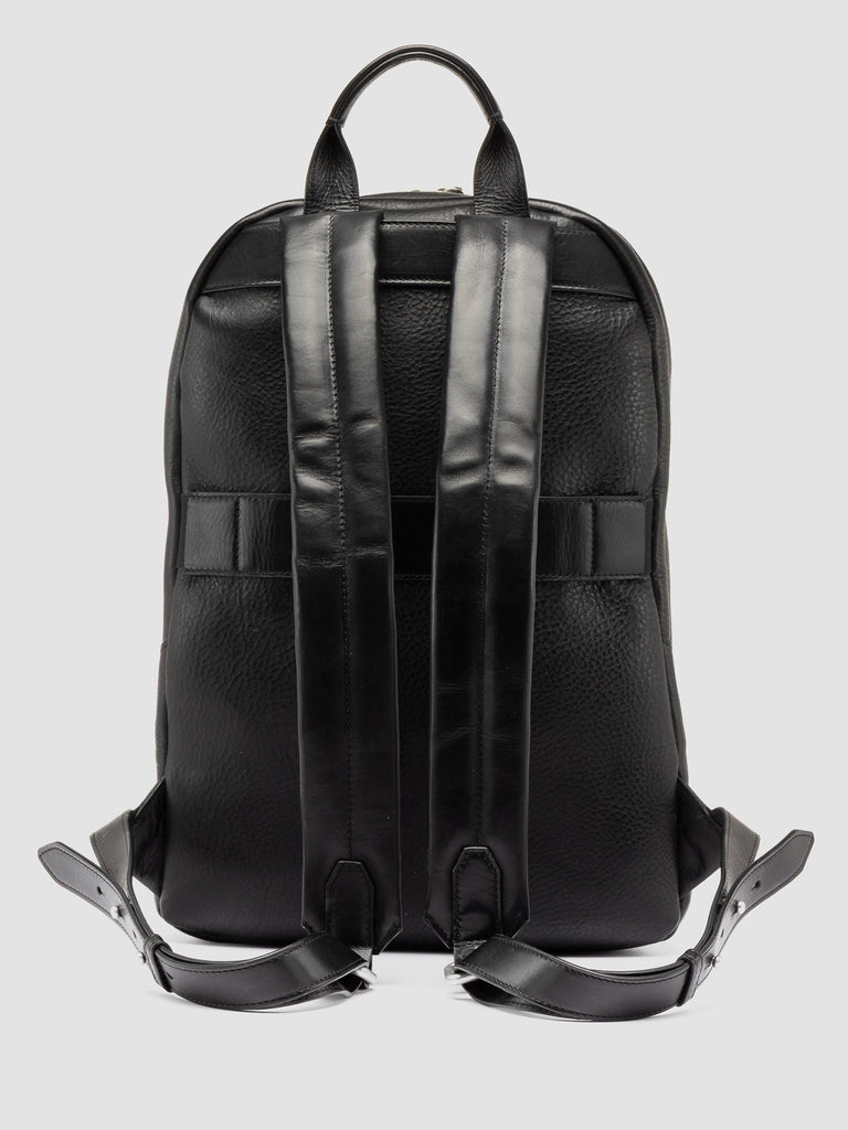 JULES 012 - Black Leather Backpack