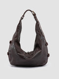 JULIE 015 - Burgundy Leather Shoulder Bag - thumb image 4,side view