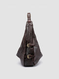 JULIE 015 - Burgundy Leather Shoulder Bag - thumb image 5,side view