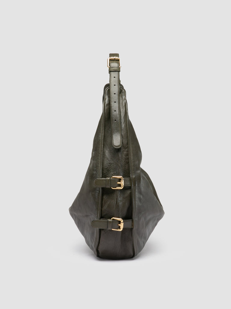 JULIE 015 - Umhängetasche aus grünem Leder