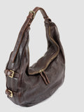 JULIE 015 - Brown Leather Shoulder Bag - thumb image 2,side view
