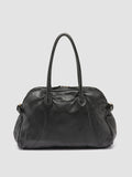 JULIE 019 - Black Leather Handle Bag - thumb image 4,side view