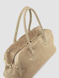 JULIE 019 - Beige Suede Handle Bag - thumb image 2,side view