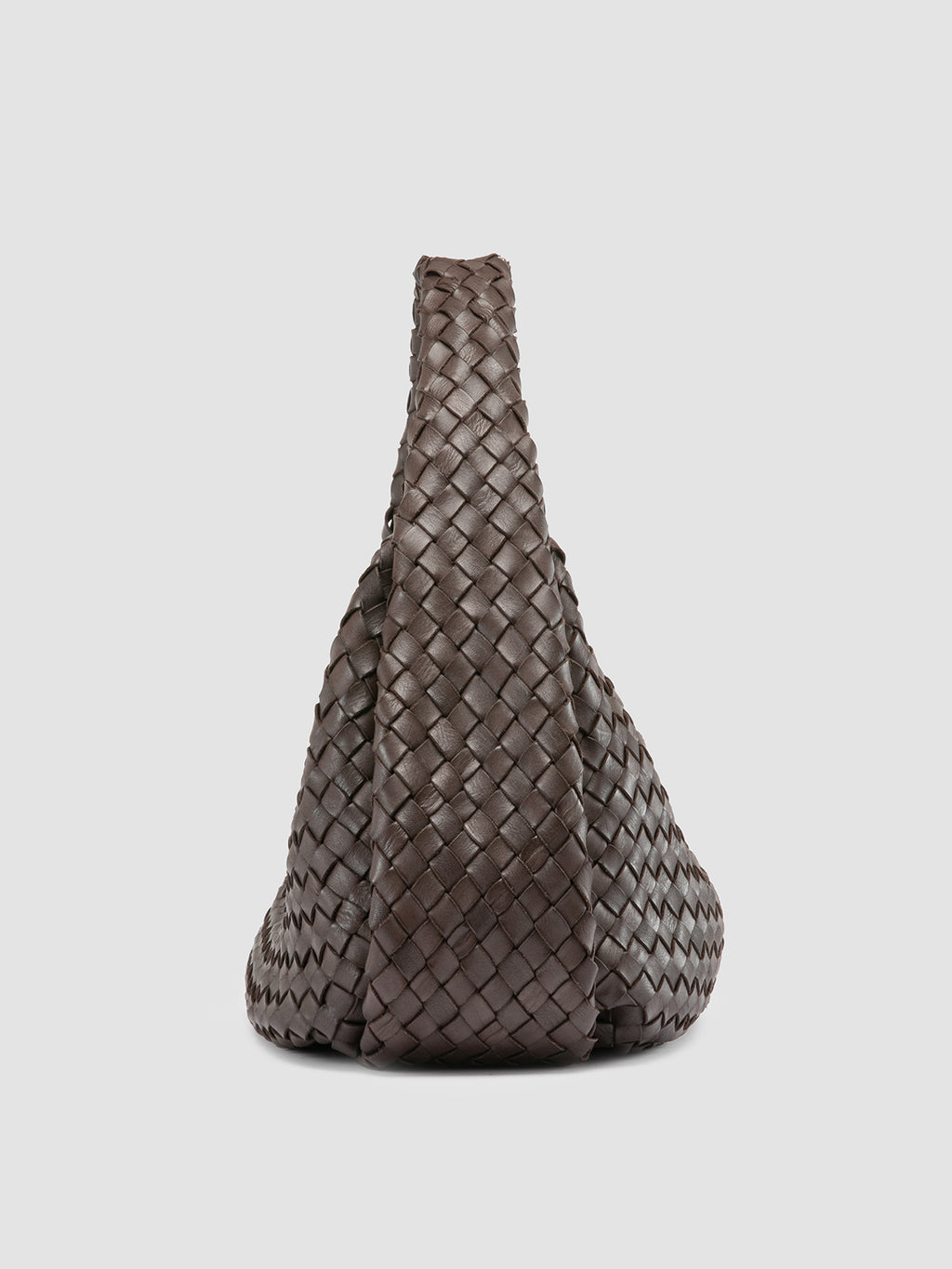 BOLINA 148 - Brown Leather Shoulder Bag - image 3,side view