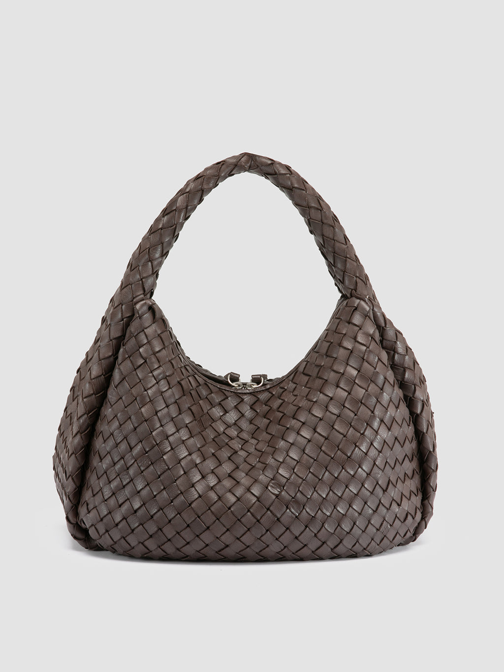 BOLINA 148 - Brown Leather Shoulder Bag - image 4,side view