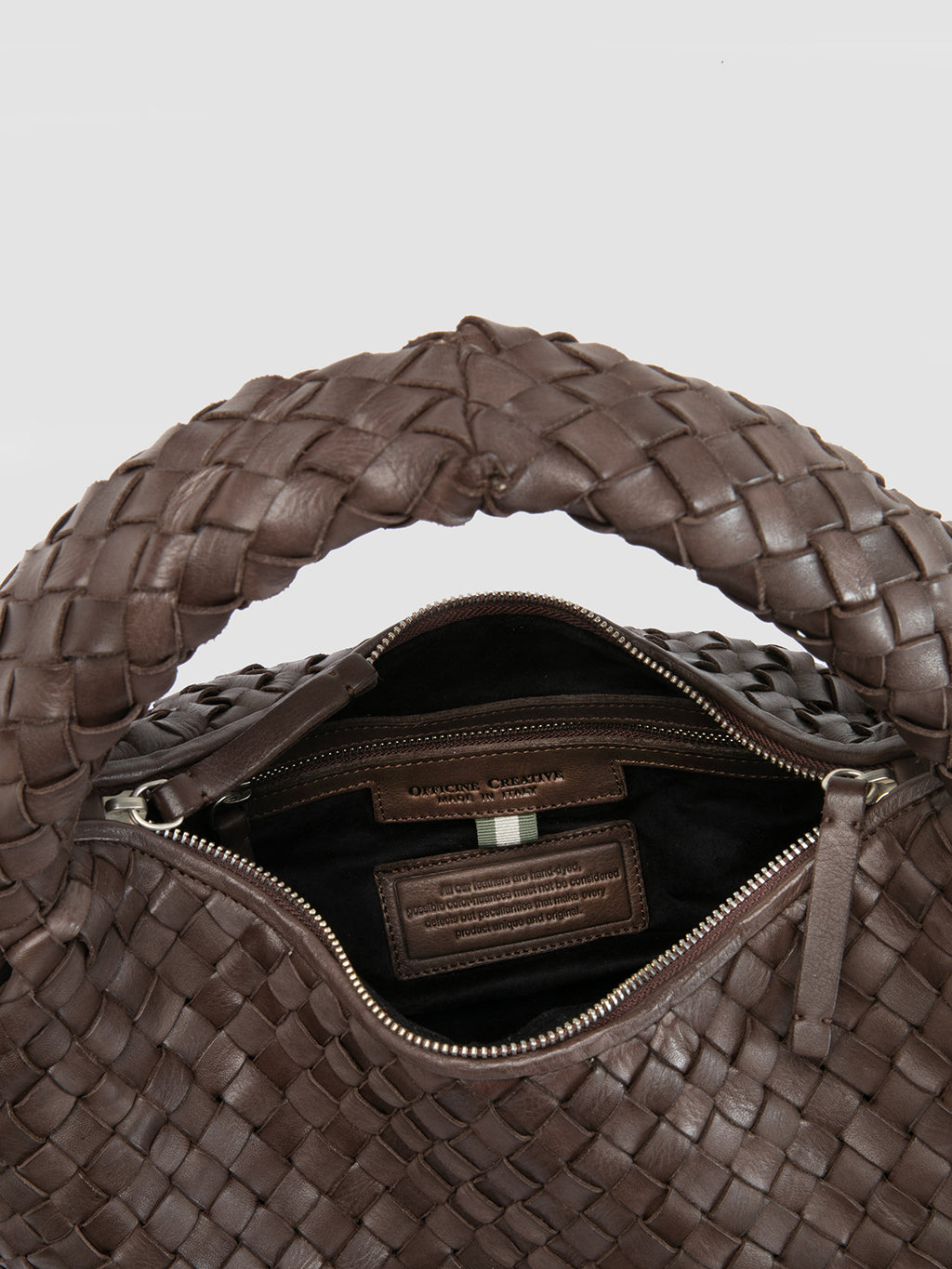 BOLINA 148 - Brown Leather Shoulder Bag - image 6,side view