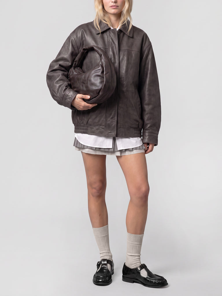 BOLINA 044 - Brown Leather Shoulder Bag