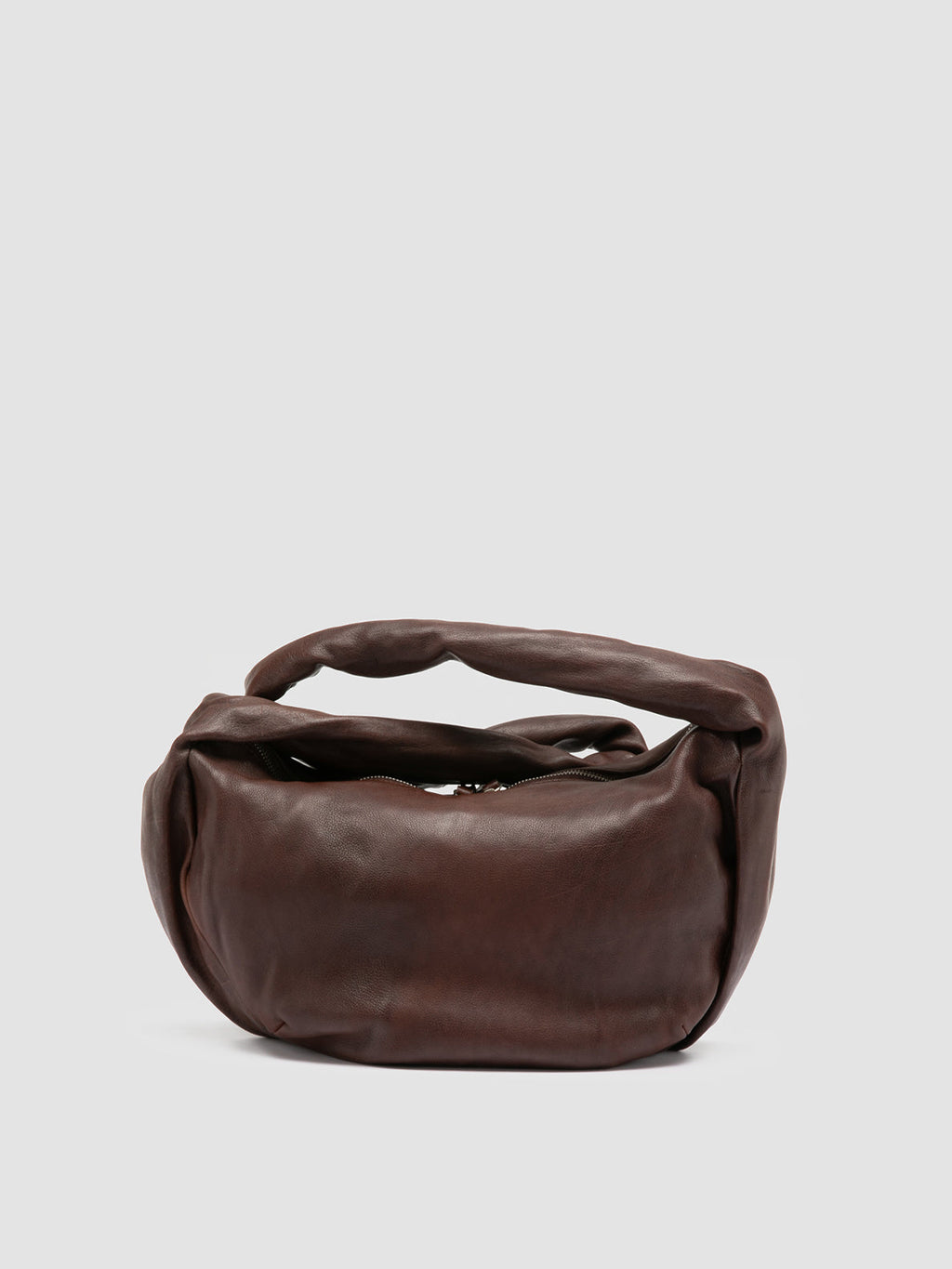 BOLINA 046 - Brown Leather Crossbody Bag - image 4,side view