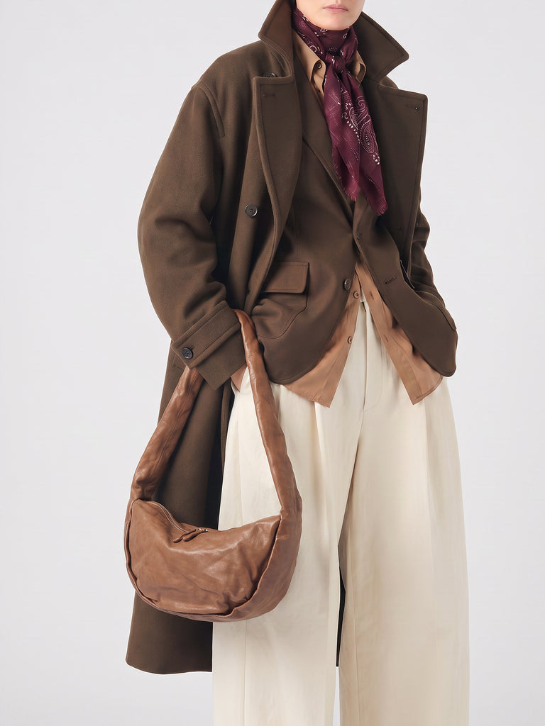 BOLINA 046 - Brown Leather Crossbody Bag