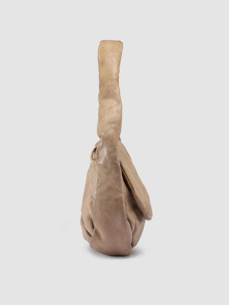 BOLINA 047 - Taupe Leather Crossbody Bag