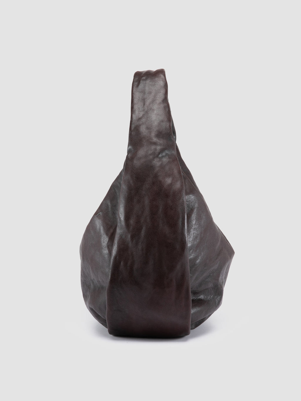 BOLINA 048 - Brown Leather Shoulder Bag - image 3,side view