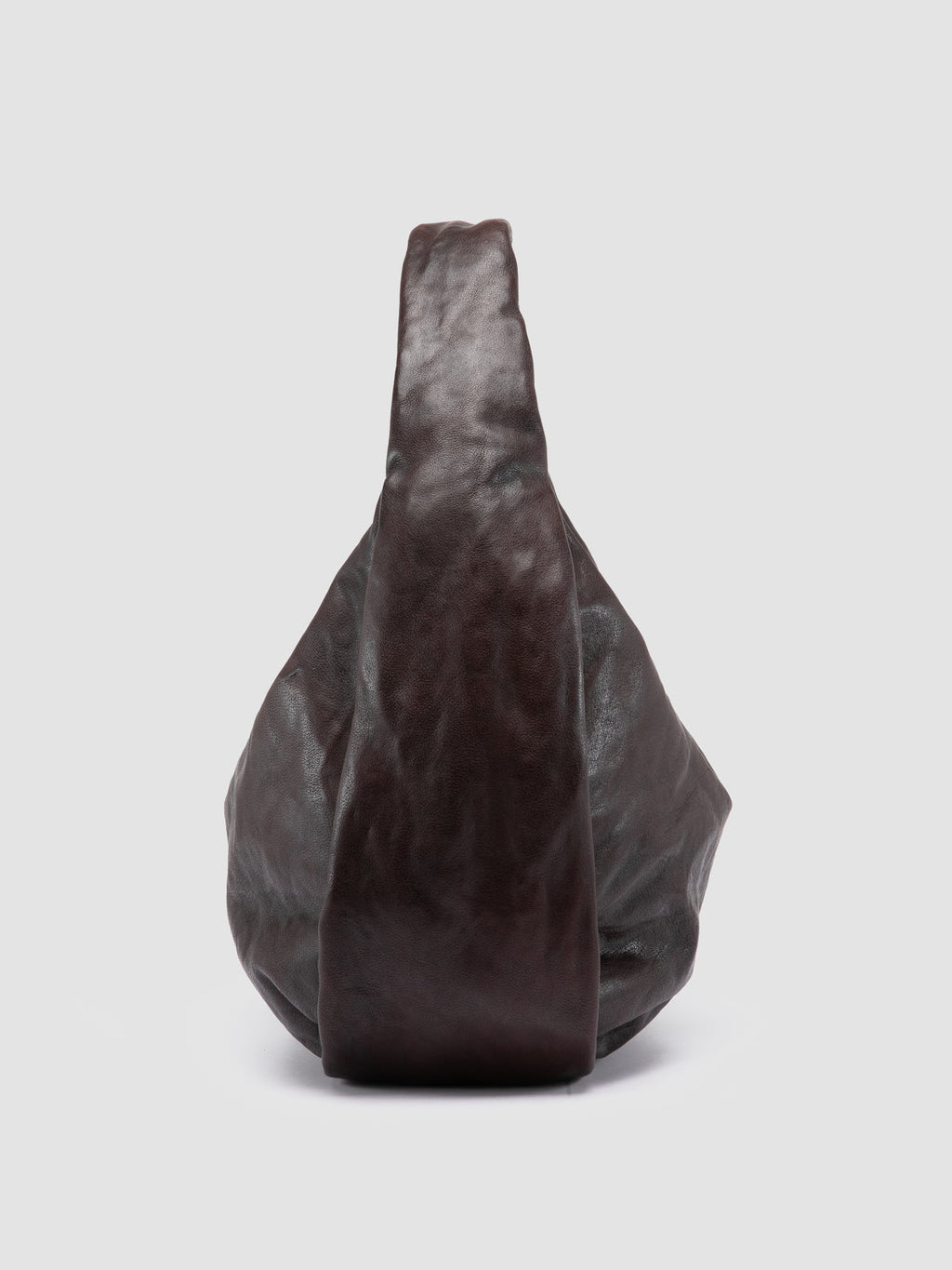 BOLINA 048 - Brown Leather Shoulder Bag - image 5,side view