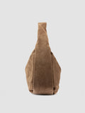 BOLINA 048 - Brown Suede Shoulder Bag - thumb image 3,side view
