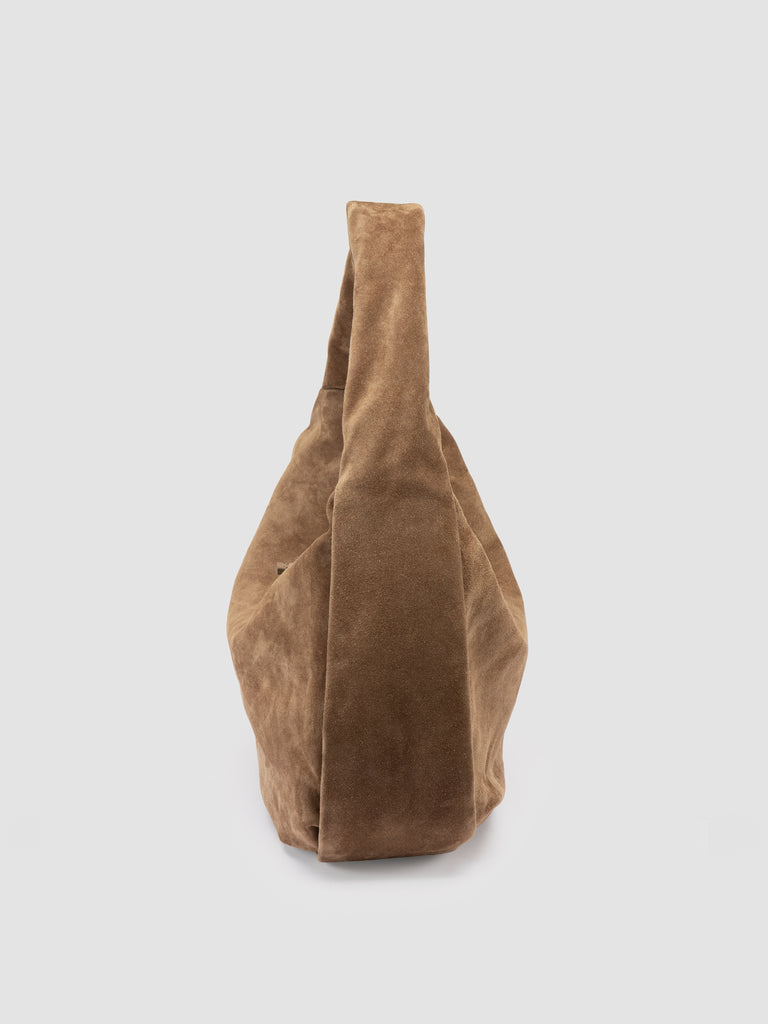 BOLINA 048 - Brown Suede Shoulder Bag