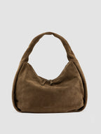 BOLINA 048 - Brown Suede Shoulder Bag
