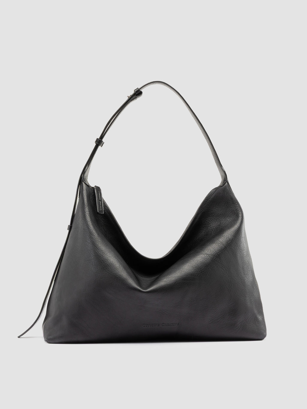 MADERNA 002 - Black Leather Crossbody Bag - image 1,side view