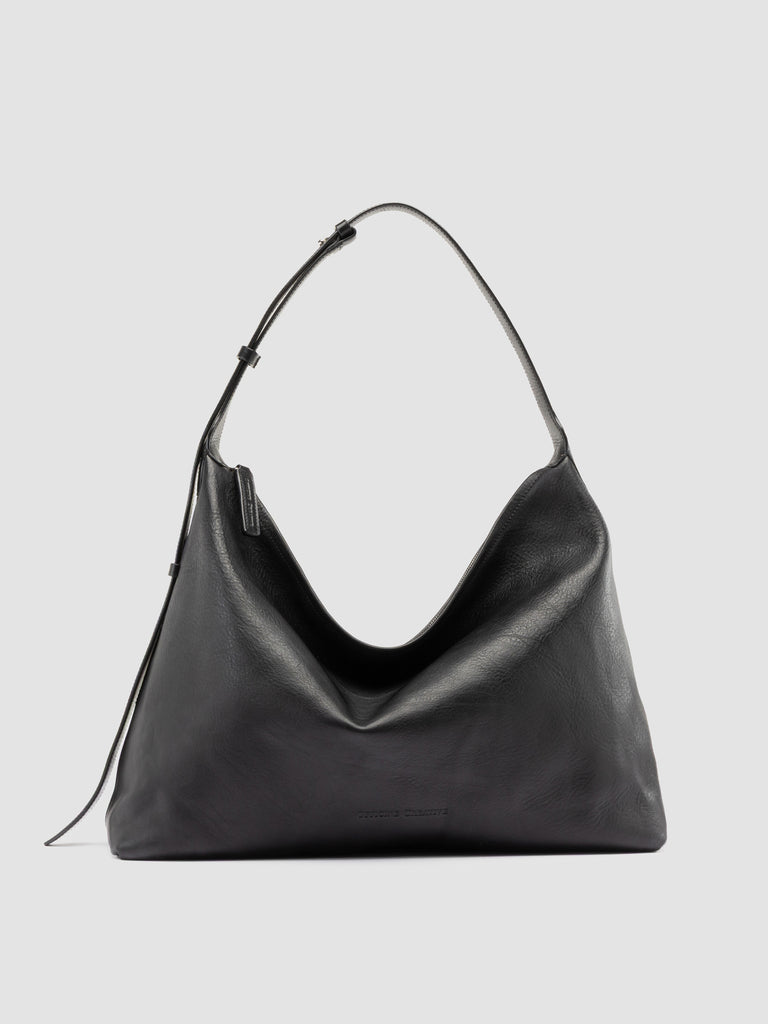 MADERNA 002 - Black Leather Crossbody Bag