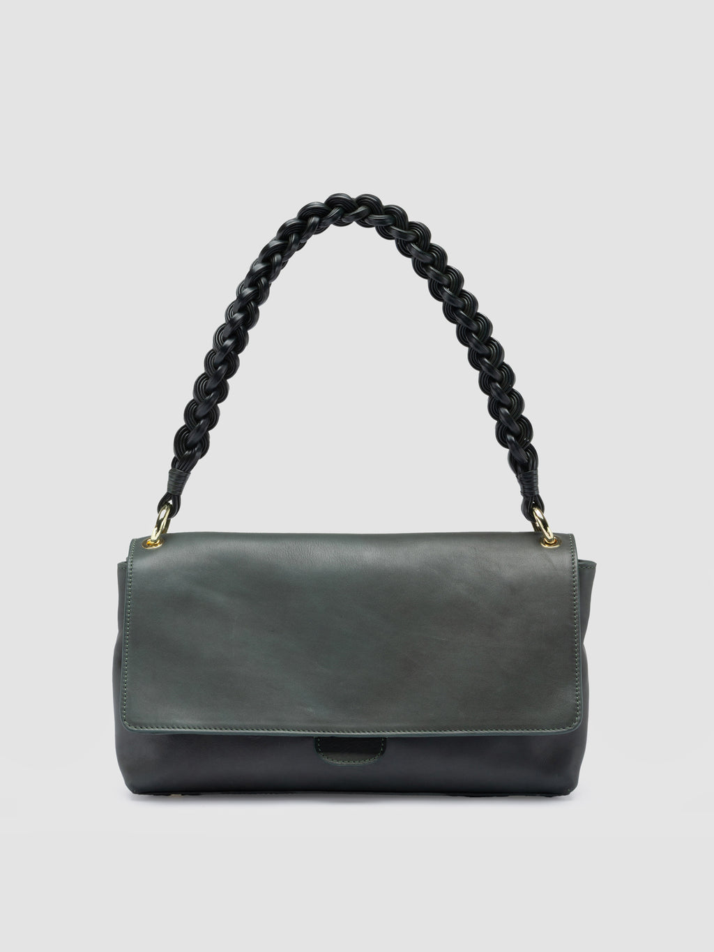 NOLITA WOVEN 212 - Green Nappa Leather Shoulder Bag
