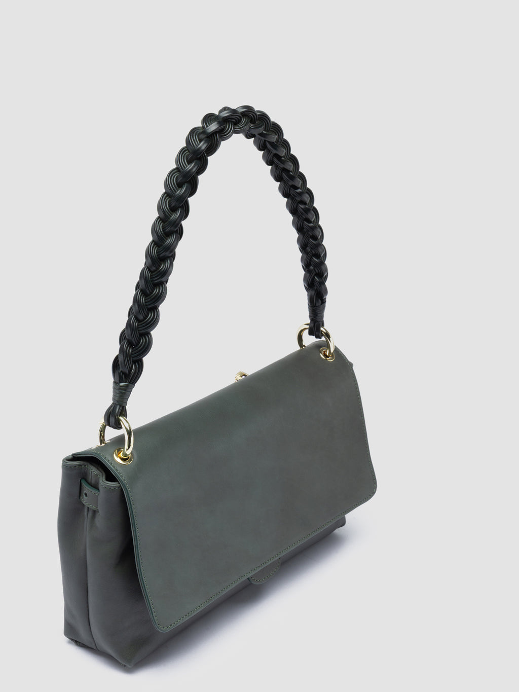 NOLITA WOVEN 212 - Green Nappa Leather Shoulder Bag