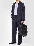 OC PACK 001 - Black Leather Backpack - thumb image 2,side view
