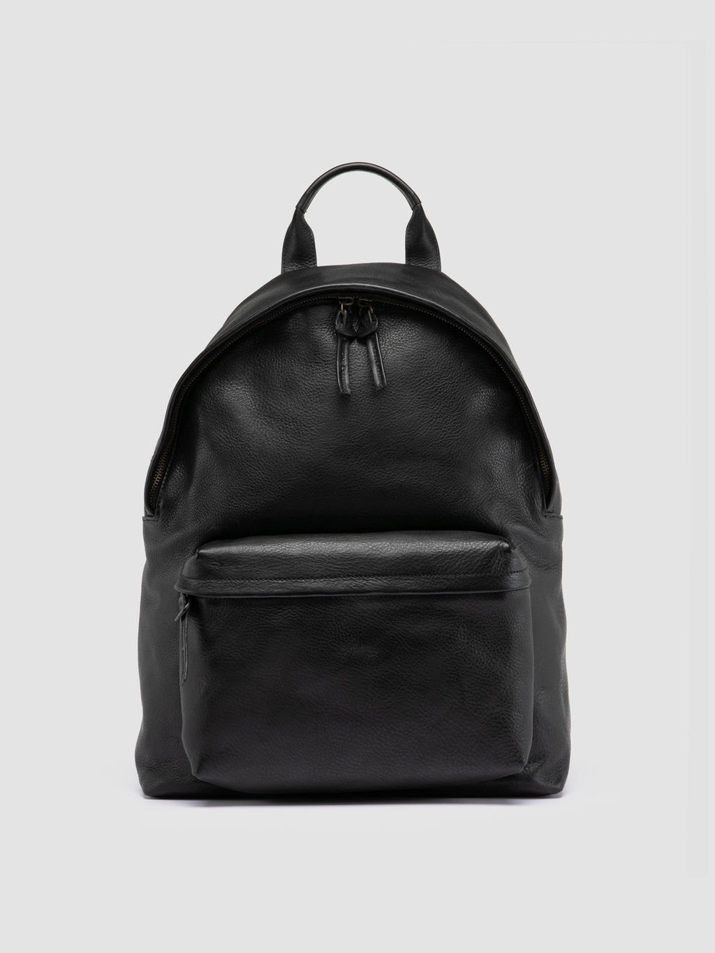 OC PACK 001 - Black Leather Backpack - image 1