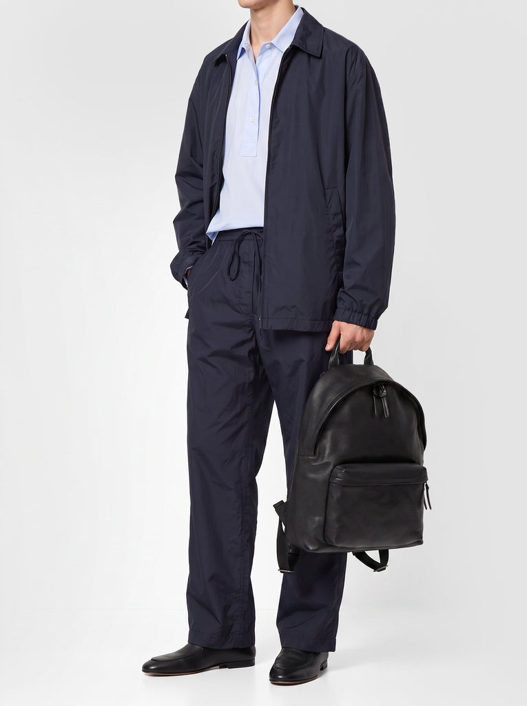 OC PACK 001 - Black Leather Backpack
