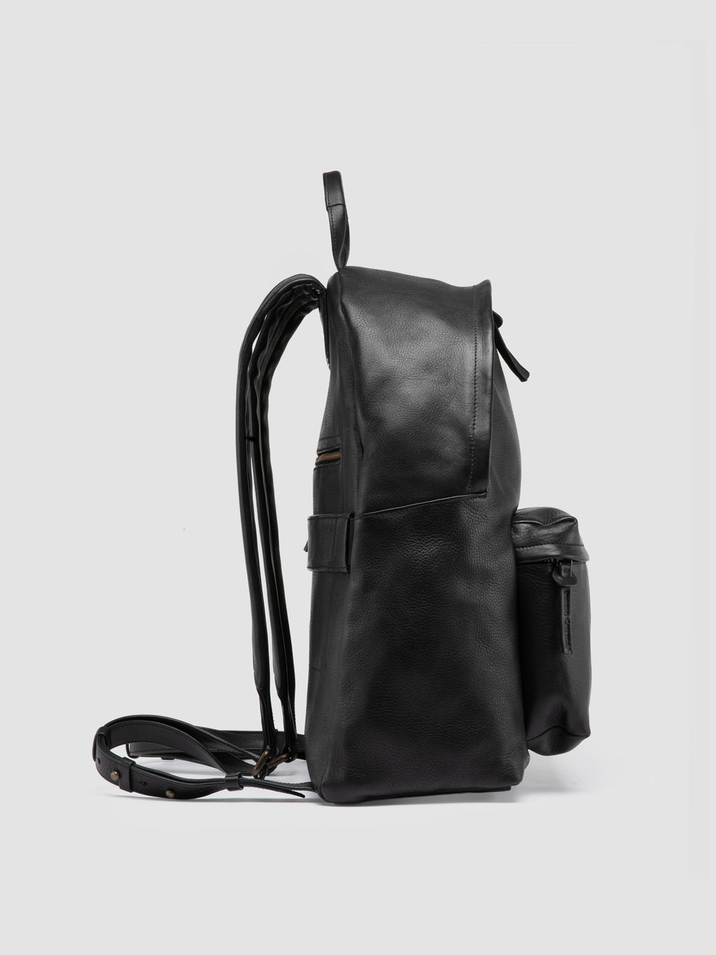 OC PACK 001 - Black Leather Backpack - image 3