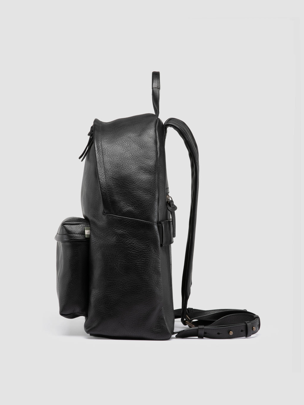 OC PACK 001 - Black Leather Backpack - image 5