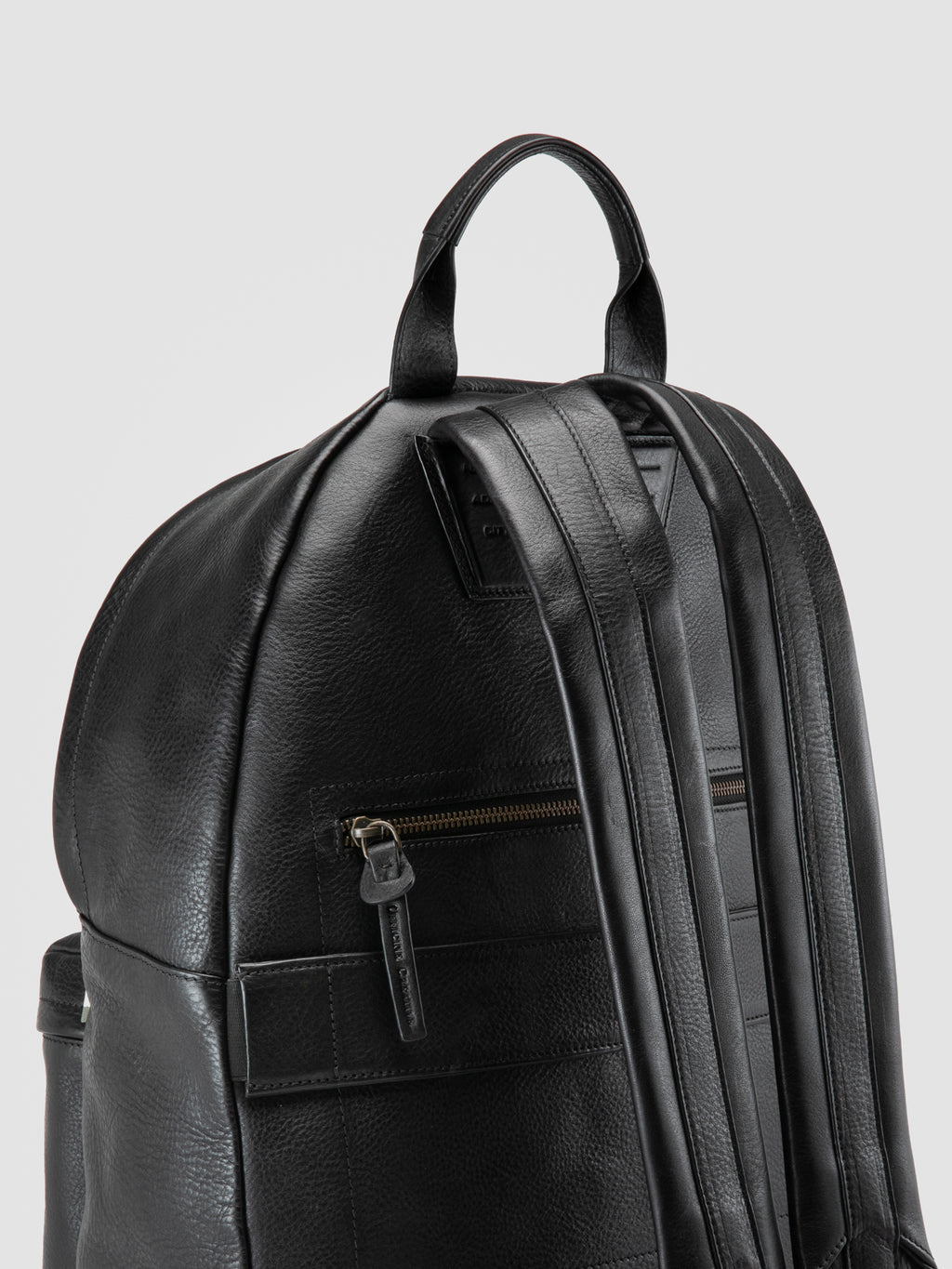 OC PACK 001 - Black Leather Backpack - image 6